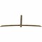 Ekena Millwork Bellingham Rough Sawn Timber Gable Bracket, Douglas Fir, 108"W x 40"H x 2"D x 4"F, 9/12 Pitch GBW108X40X0204BEL00RDF - alternate 2